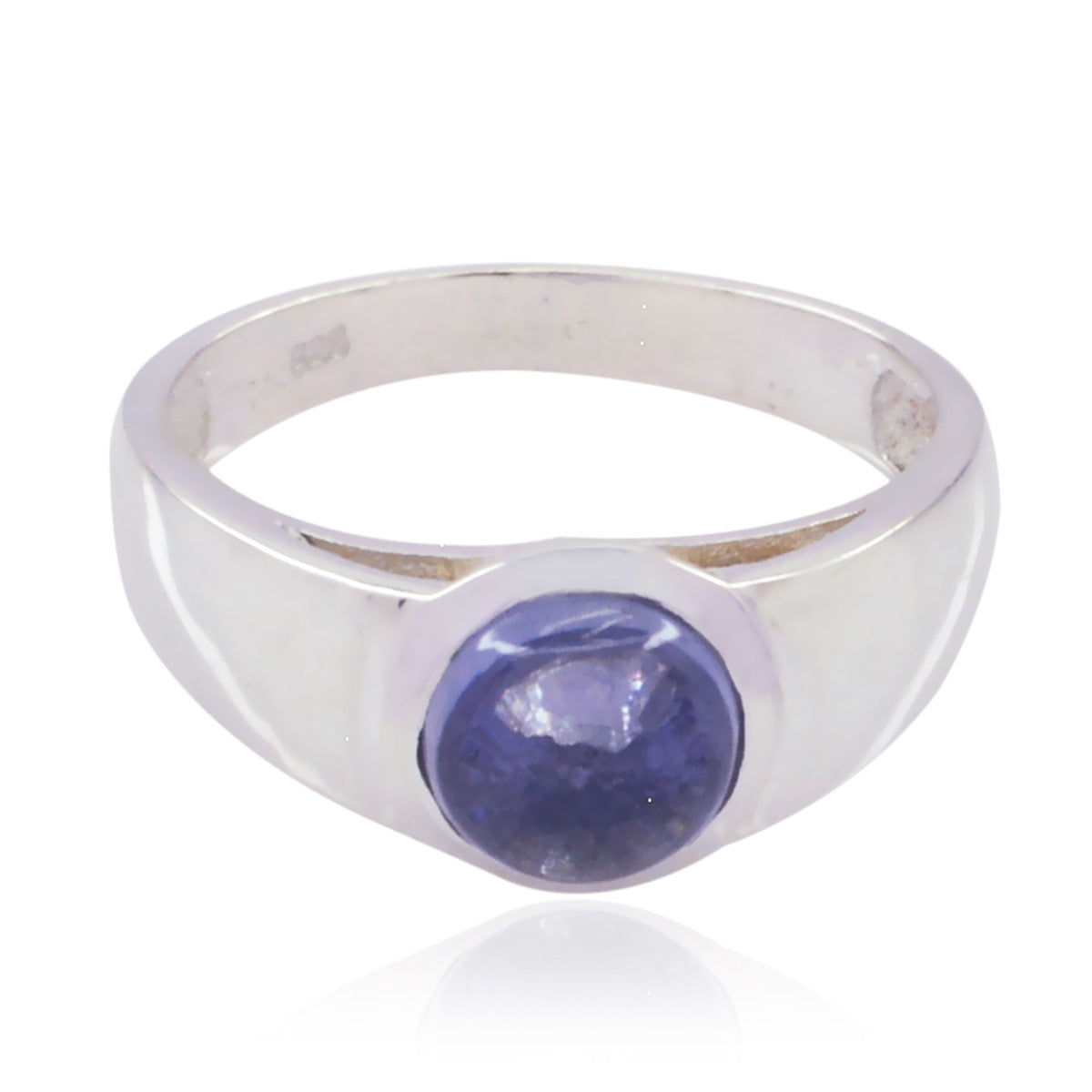 Nova Sophisticated Purple Solitaire Ring Amethyst Purple