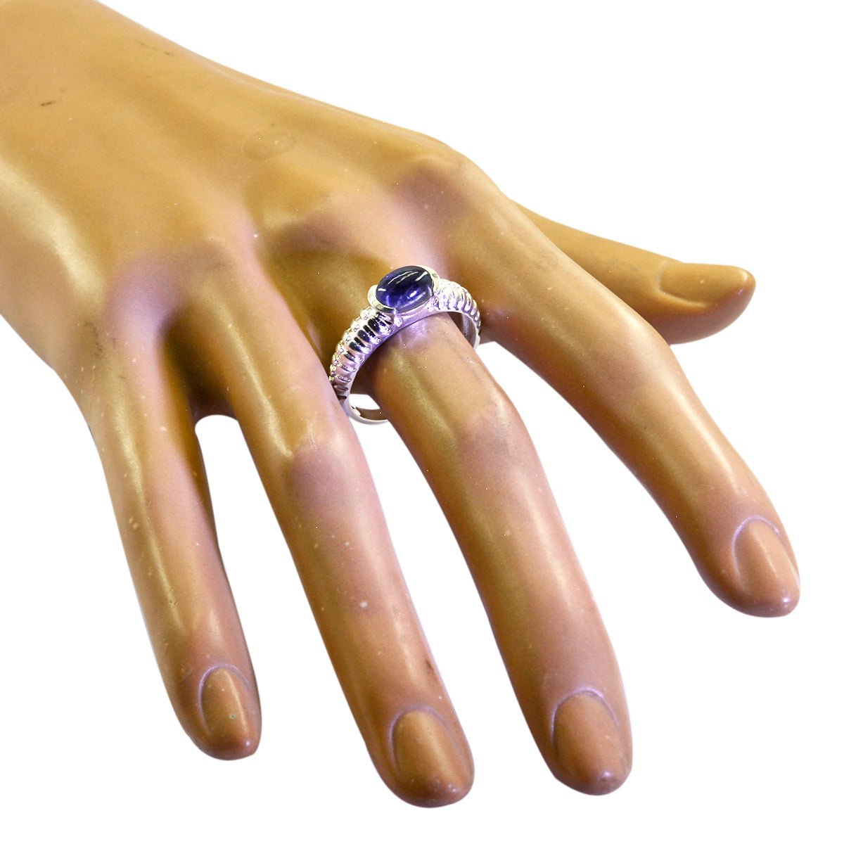 Naomi Purple Solitaire Ring with Elegant Gemstone