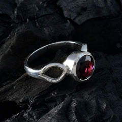 Victoria Red Solitaire Ring for Women with Gemstone