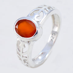 Tereza Rope-Wire Red Solitaire Ring