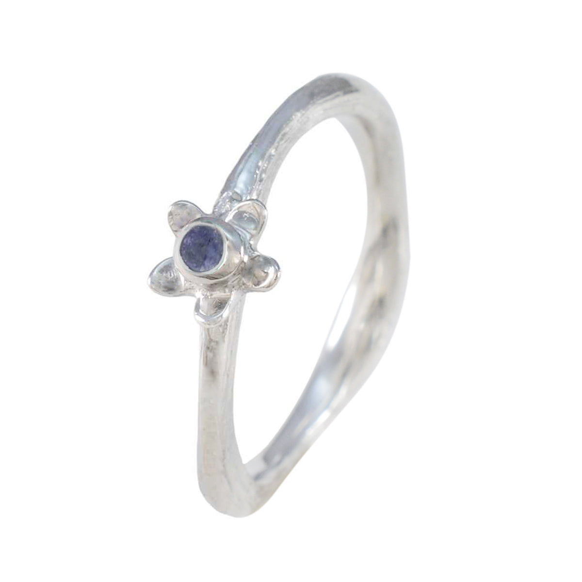 Natcha Romantic Blue Solitaire Ring