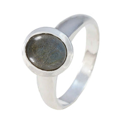 Isabella Romantic Grey Solitaire Ring