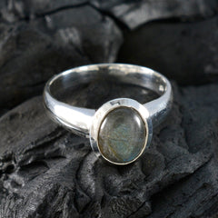 Isabella Romantic Grey Solitaire Ring