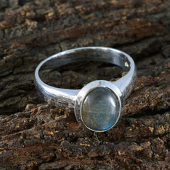Isabella Romantic Grey Solitaire Ring