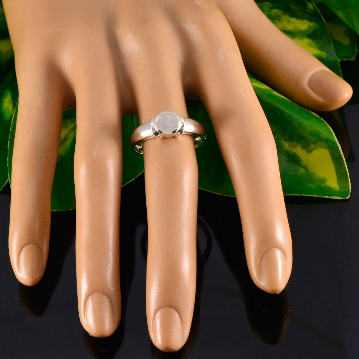 Claire Romantic White Solitaire Ring
