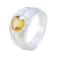 Pauline Romantic Yellow Solitaire Ring