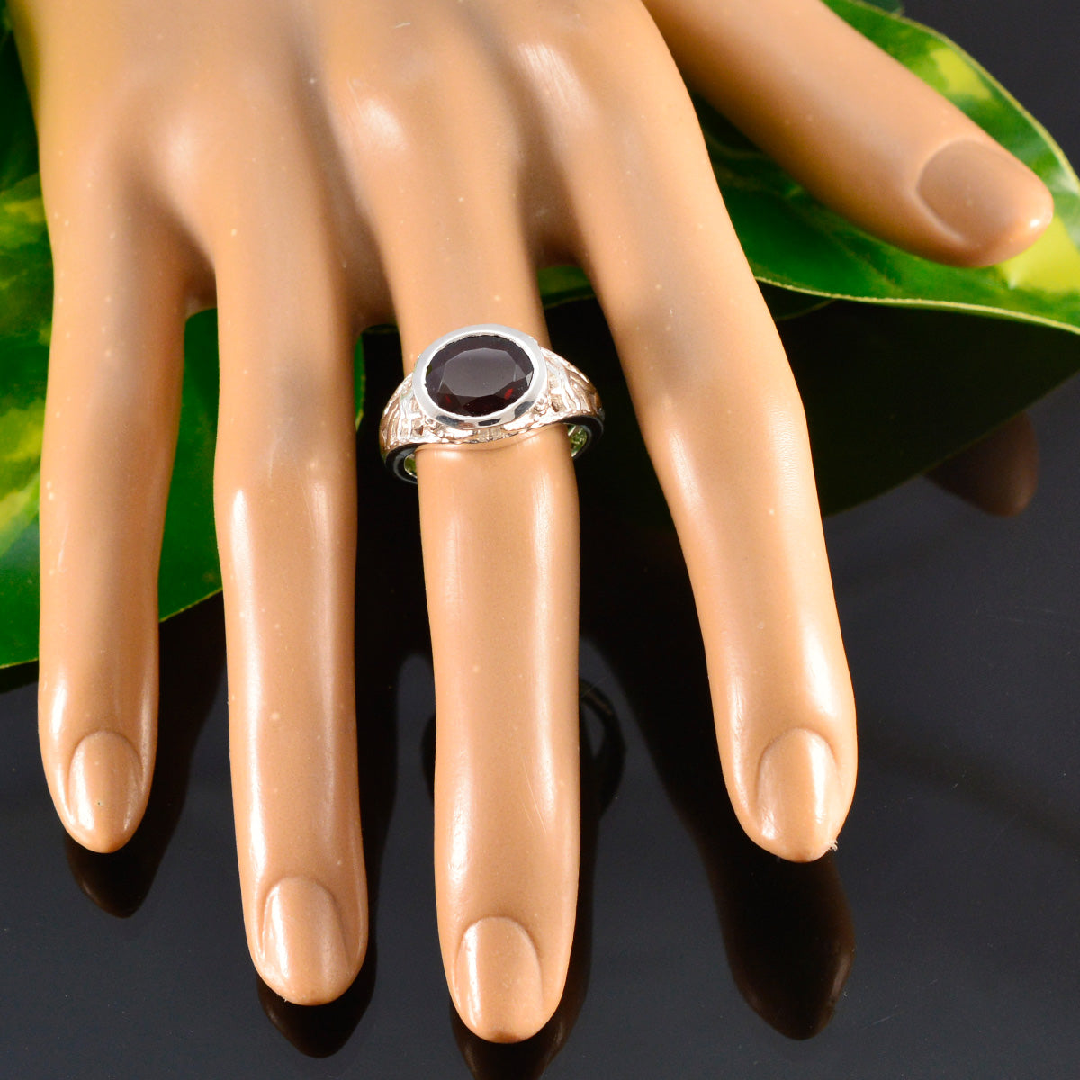Scarlett Sophisticated Red Solitaire Ring