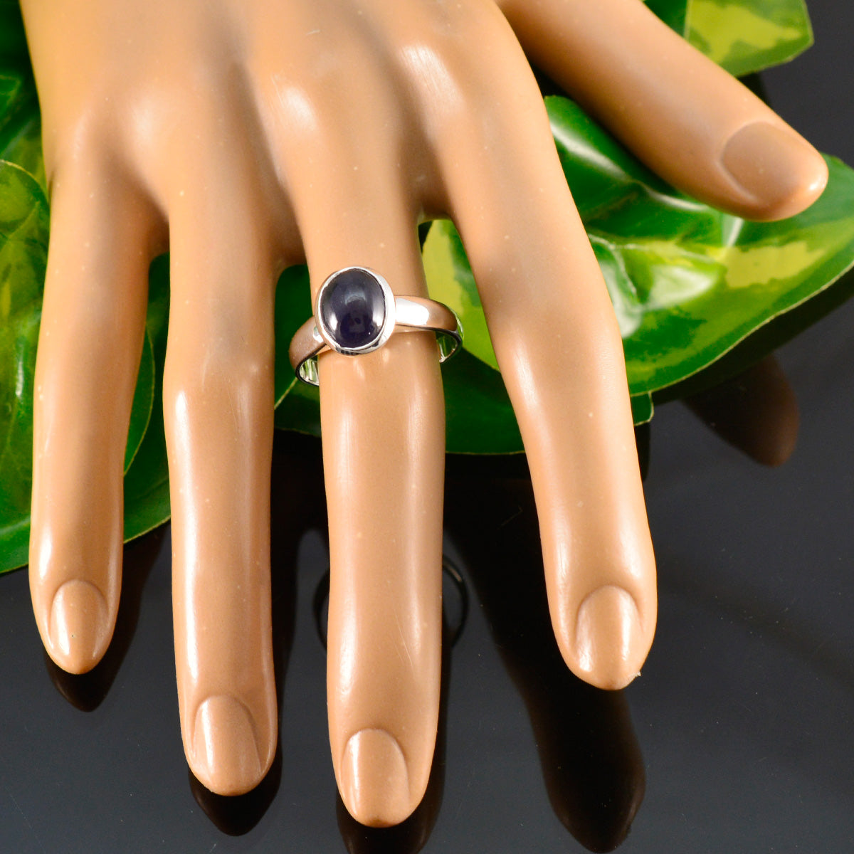 Isabel Sophisticated Blue Solitaire Ring