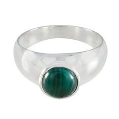 Josephine Trendy Green Solitaire Ring Malachite Green