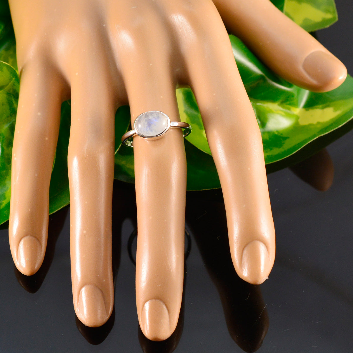 Nova Trendy White Solitaire Ring with Oval Design