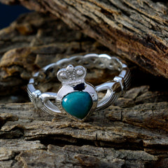 Aisha Feminine Turquoise Solitaire Ring