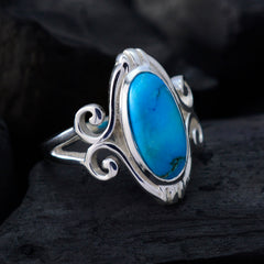 Alejandra Rope-Wire Turquoise Solitaire Ring