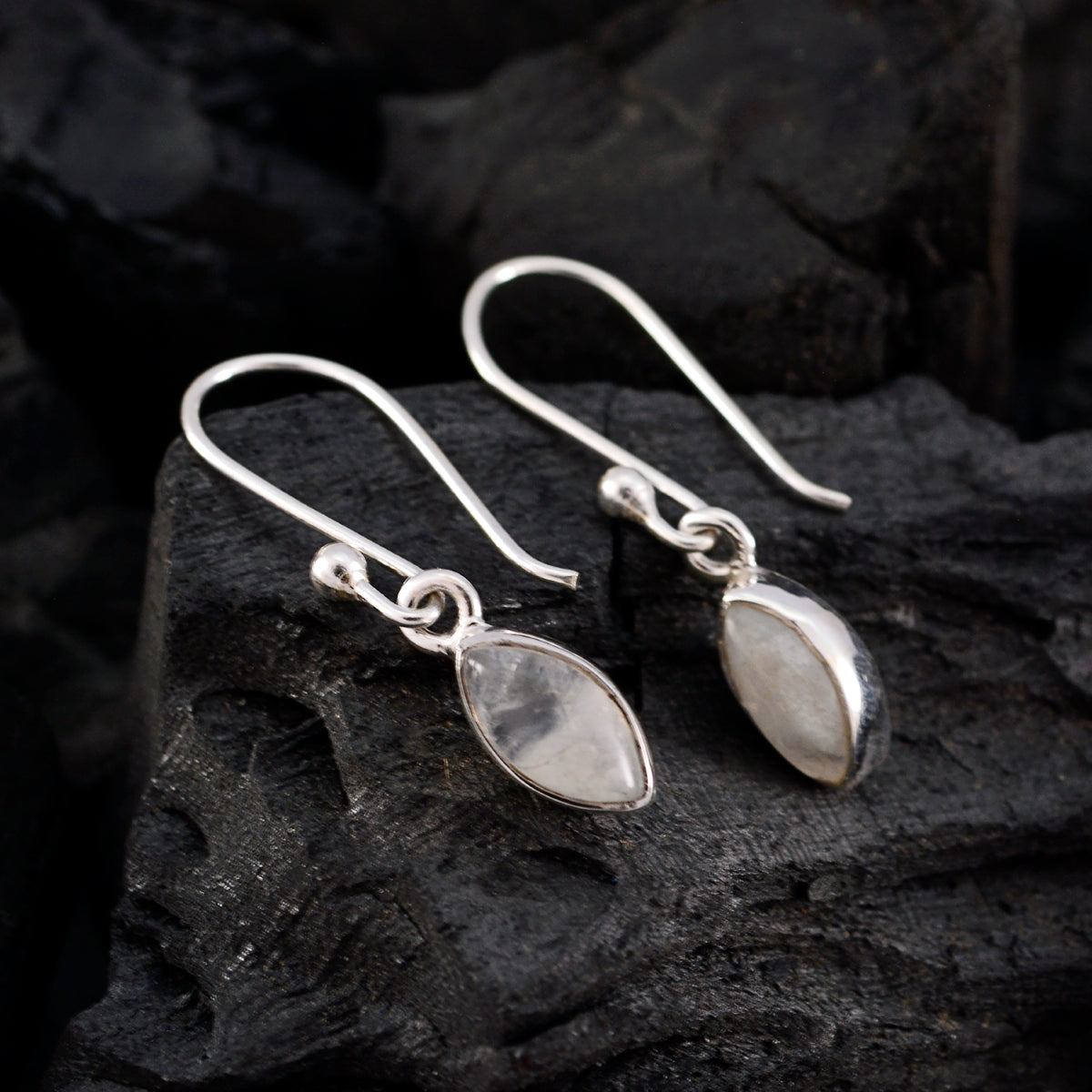 Valentina White Dangle Earrings for Everyday Glam