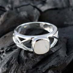 Clara White Solitaire Ring for Women Sterling Silver