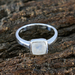Victoria White Solitaire Ring for Women in Silver