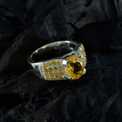 Natalia Yellow Halo Ring for Women with Gemstone