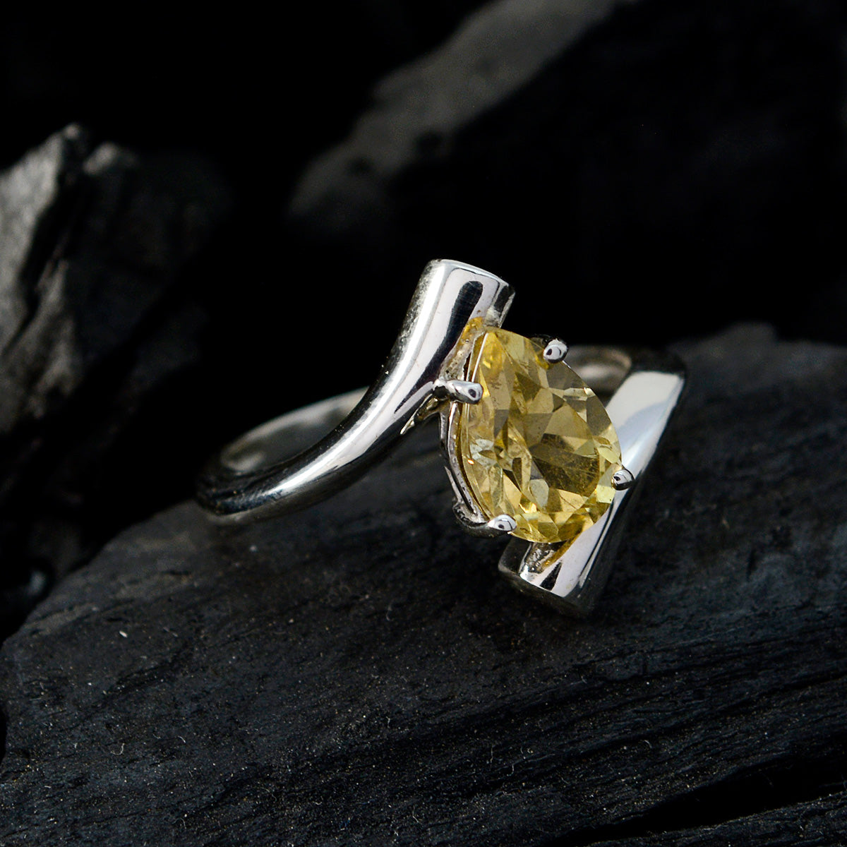 Nari Engagement Yellow Solitaire Ring