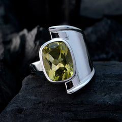 Harper Yellow Solitaire Ring for Women with Gemstone