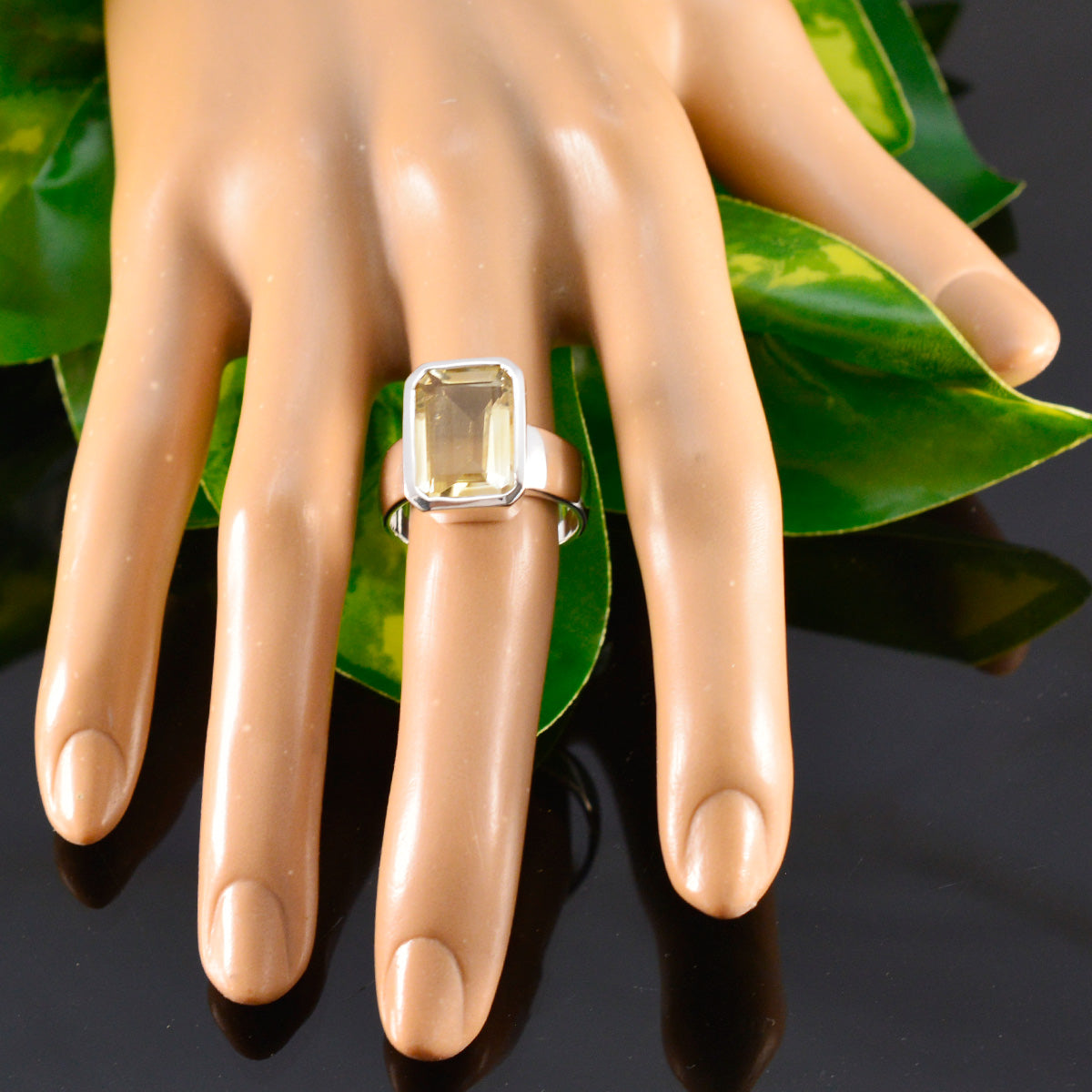 Mia Yellow Solitaire Ring for Women with Gemstone