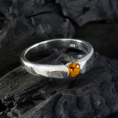 Patricia Yellow Solitaire Ring India with Gemstone