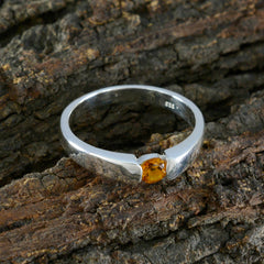 Patricia Yellow Solitaire Ring India with Gemstone