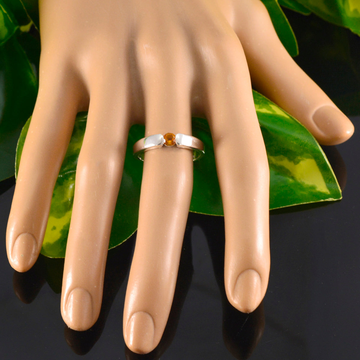 Patricia Yellow Solitaire Ring India with Gemstone