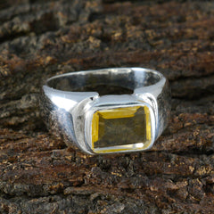 Fernanda Contemporary Yellow Solitaire Ring