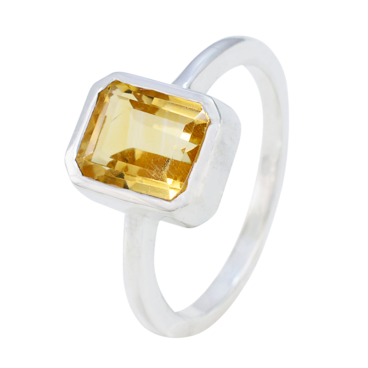 Hye-jin Contemporary Yellow Solitaire Ring