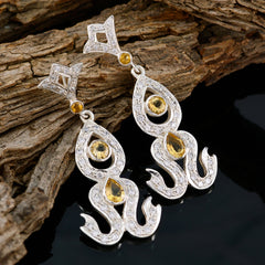 Maria Yellow Stud Earrings India - Elegant Fashion Jewelry