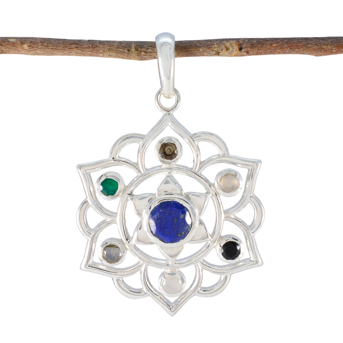 Savannah Multicolor Pendant - Stylish Gemstone Jewelry Multi Stone multicolor Multicolor