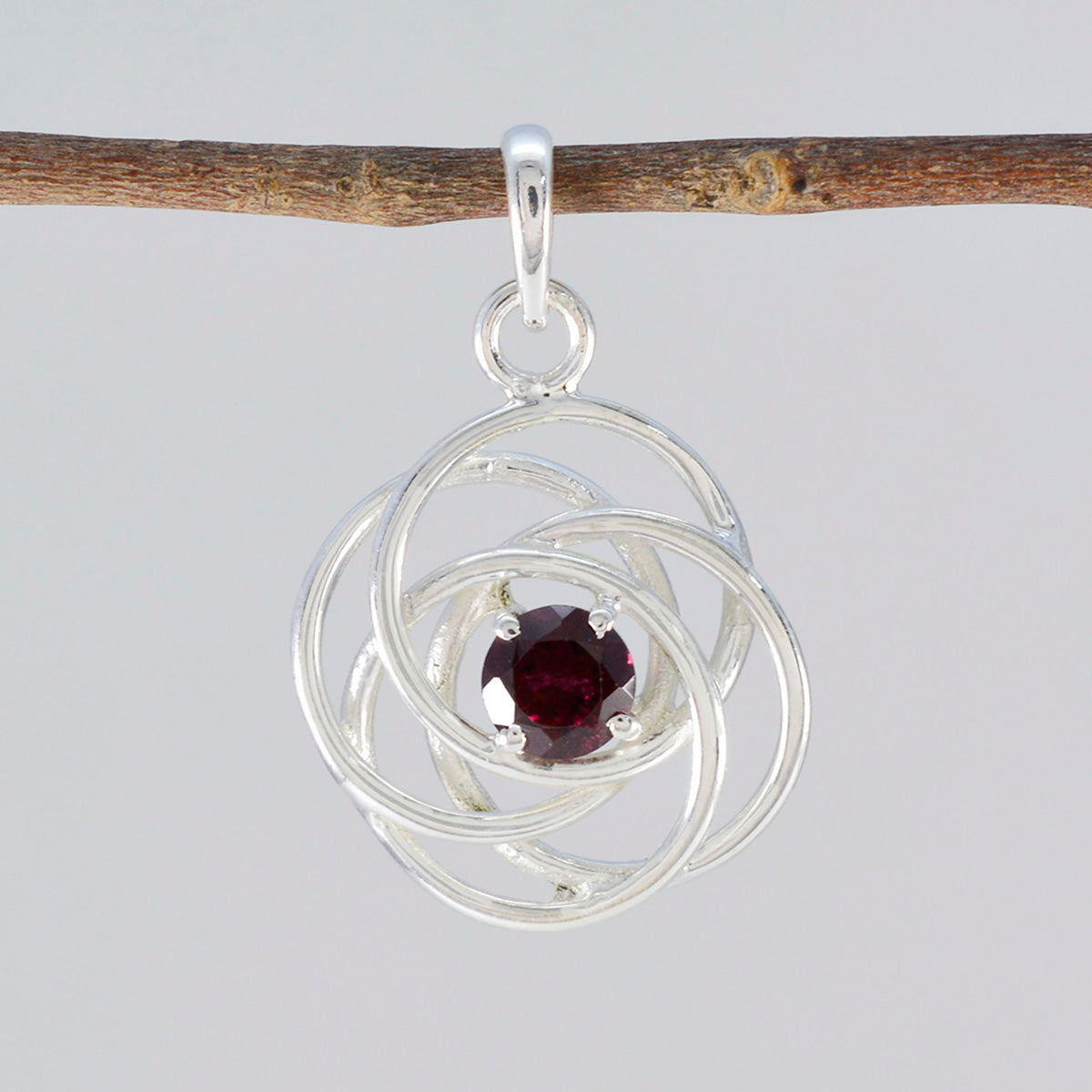 Savannah Red Art-Deco Pendant for Stylish Jewelry Lovers