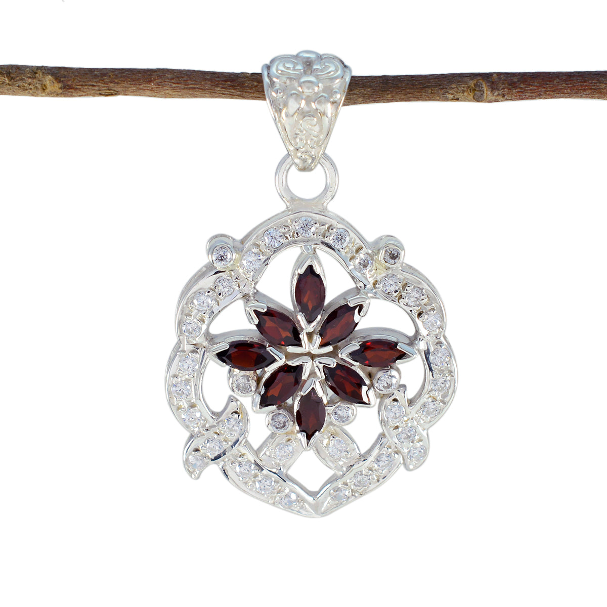 Scarlett Red Cocktail Statement Pendant