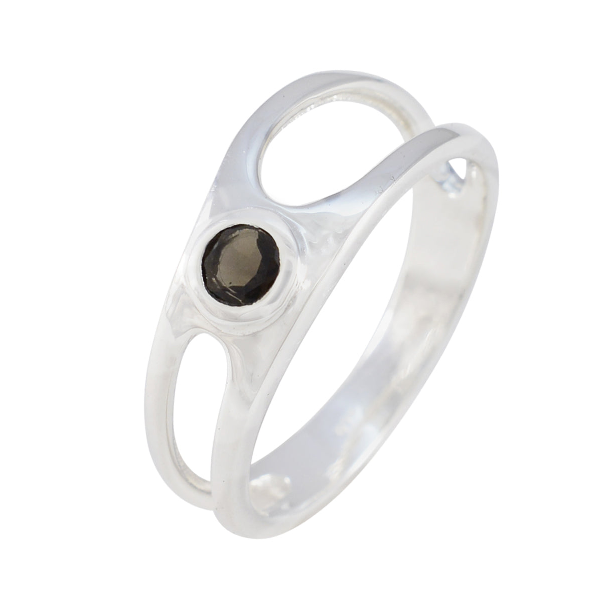 Tereza Romantic Brown Solitaire Ring