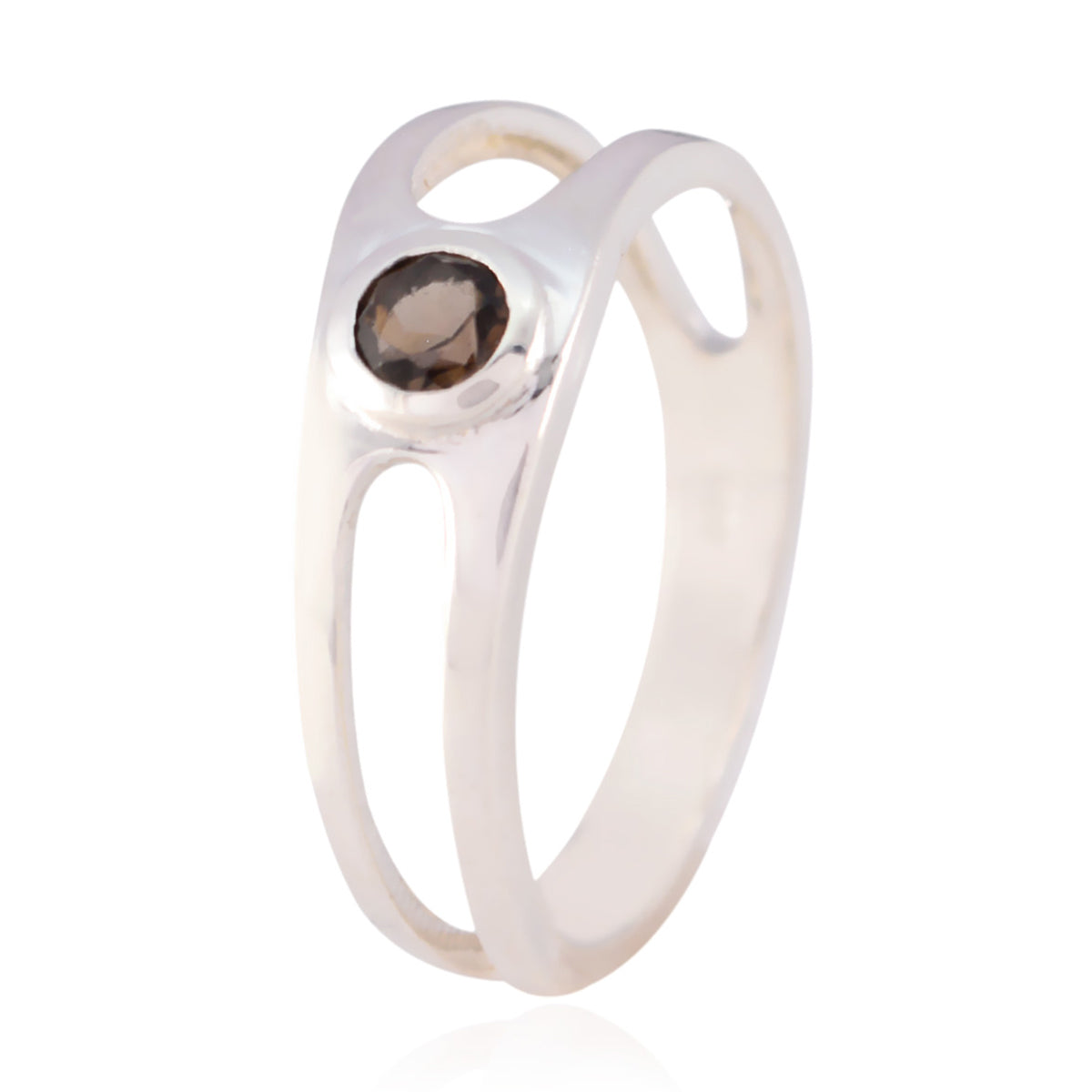 Tereza Romantic Brown Solitaire Ring