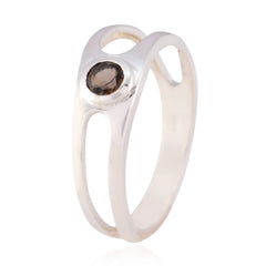 Tereza Romantic Brown Solitaire Ring