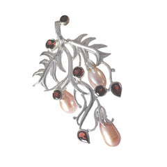 Mia Multicolor Statement Pendant with Pearls & Gemstones