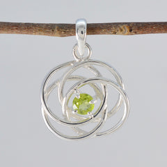 Scarlett Green Pendant Silver Gemstone Necklace Charm