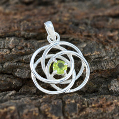 Scarlett Green Pendant Silver Gemstone Necklace Charm