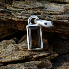 Violet Brown Gemstone Pendant in Sterling Silver