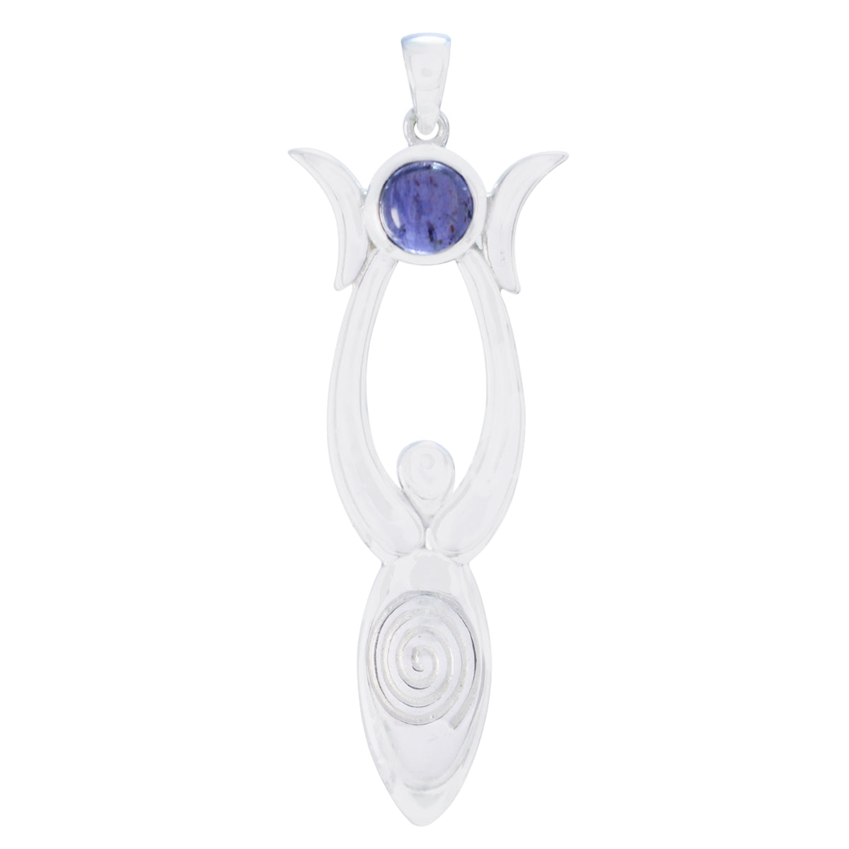 Ellie Trendy Blue Pendant for Fashion Jewelry Lovers Iolite Blue Blue