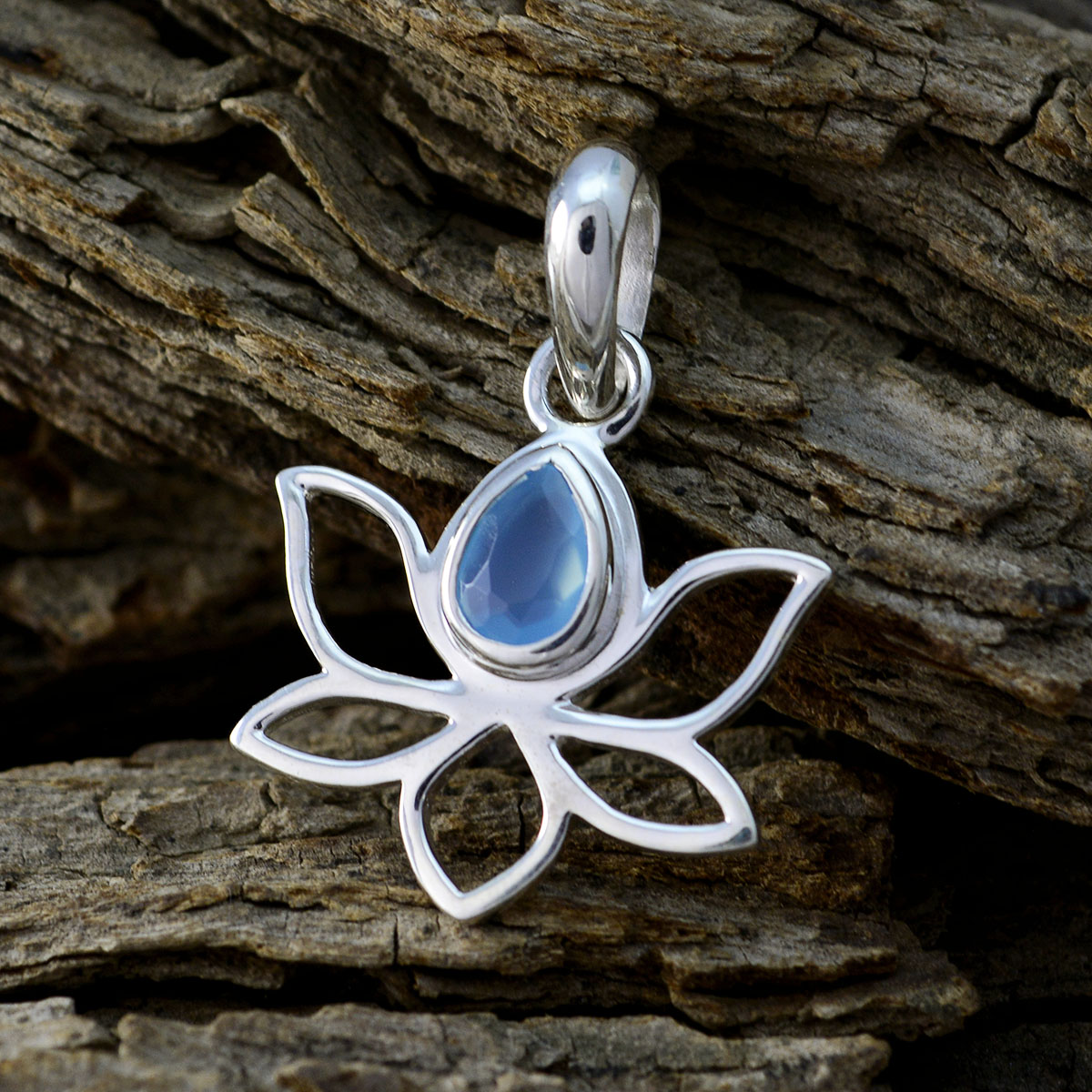 Hannah Trendy Everyday Necklace with Lotus Pendant