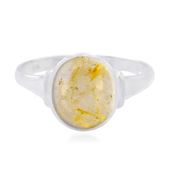 Ida Trendy Golden Solitaire Ring with Gemstone