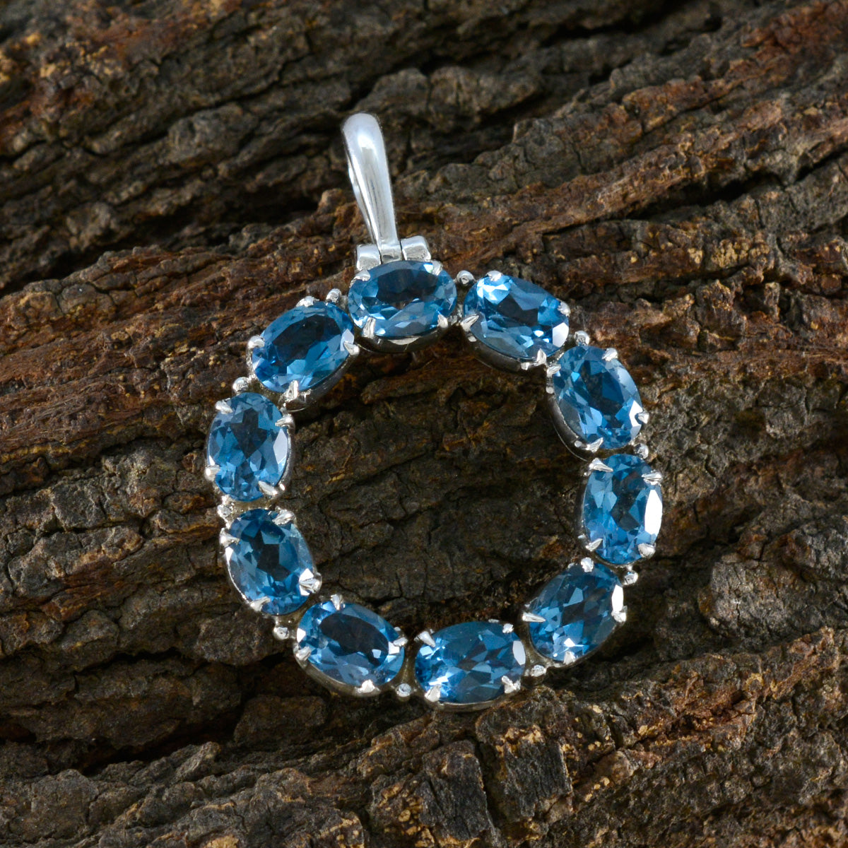 Lucia Unique Blue Gemstone Necklace Pendant