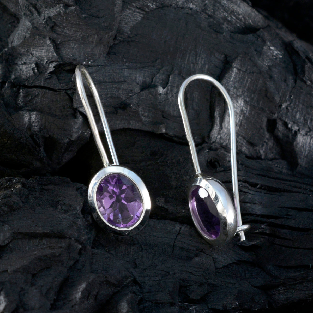 Nora Unique Purple Dangle Jewelry Earrings