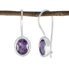 Nora Unique Purple Dangle Jewelry Earrings Amethyst Purple Dangle