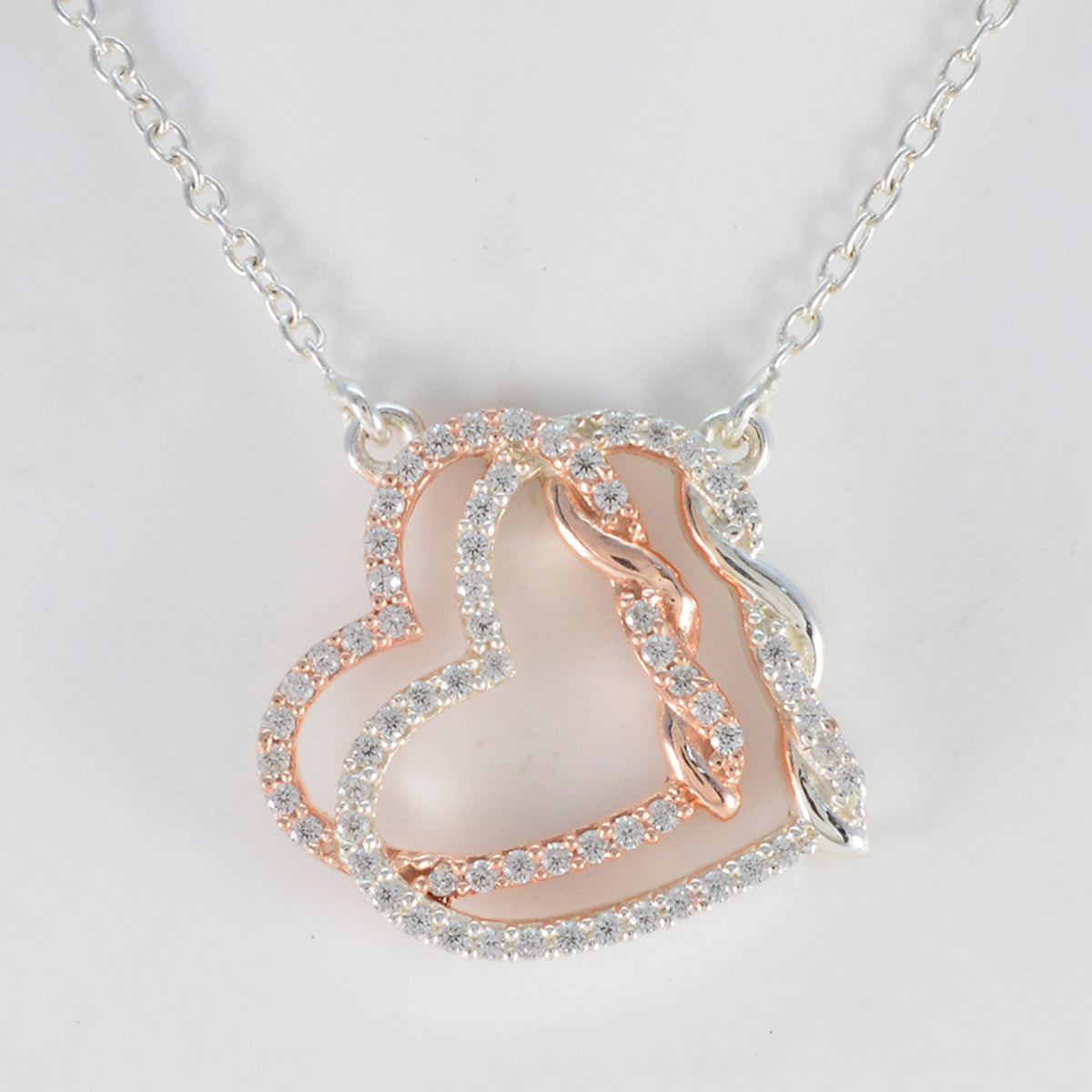 Carla Valentine Heart Pendant with Crystal Accents