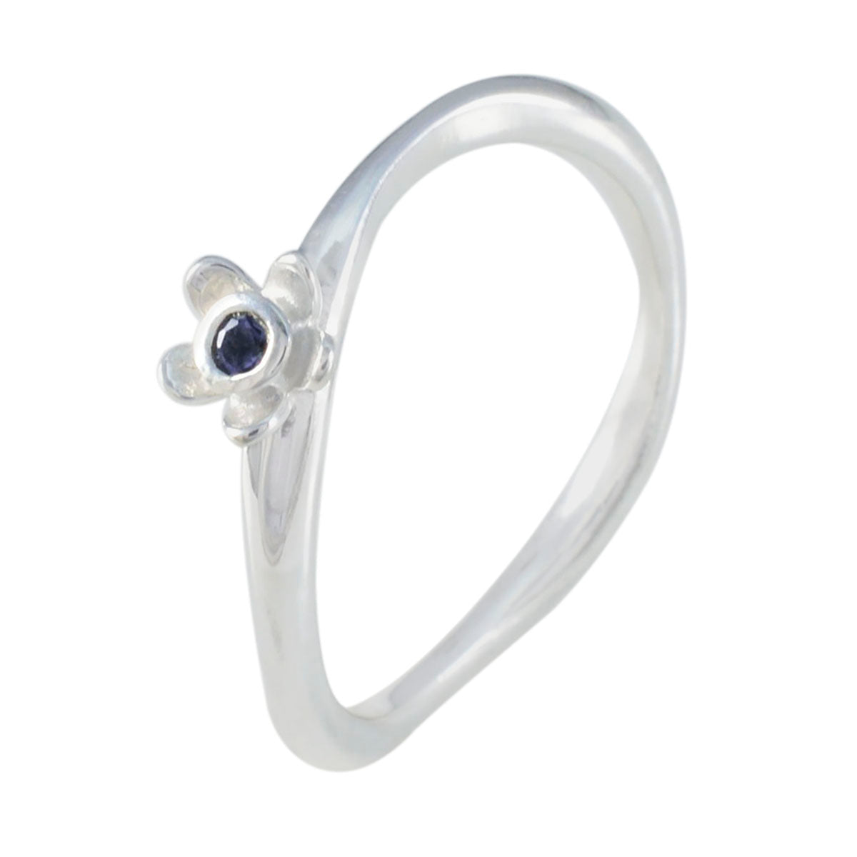 Autumn Sophisticated Blue Solitaire Ring
