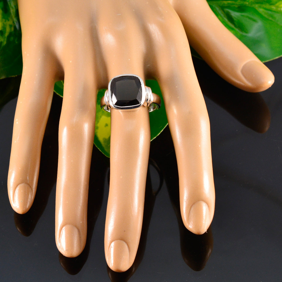 Liyana Brown Solitaire Ring in Sterling Silver