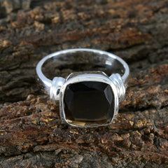 Liyana Brown Solitaire Ring in Sterling Silver