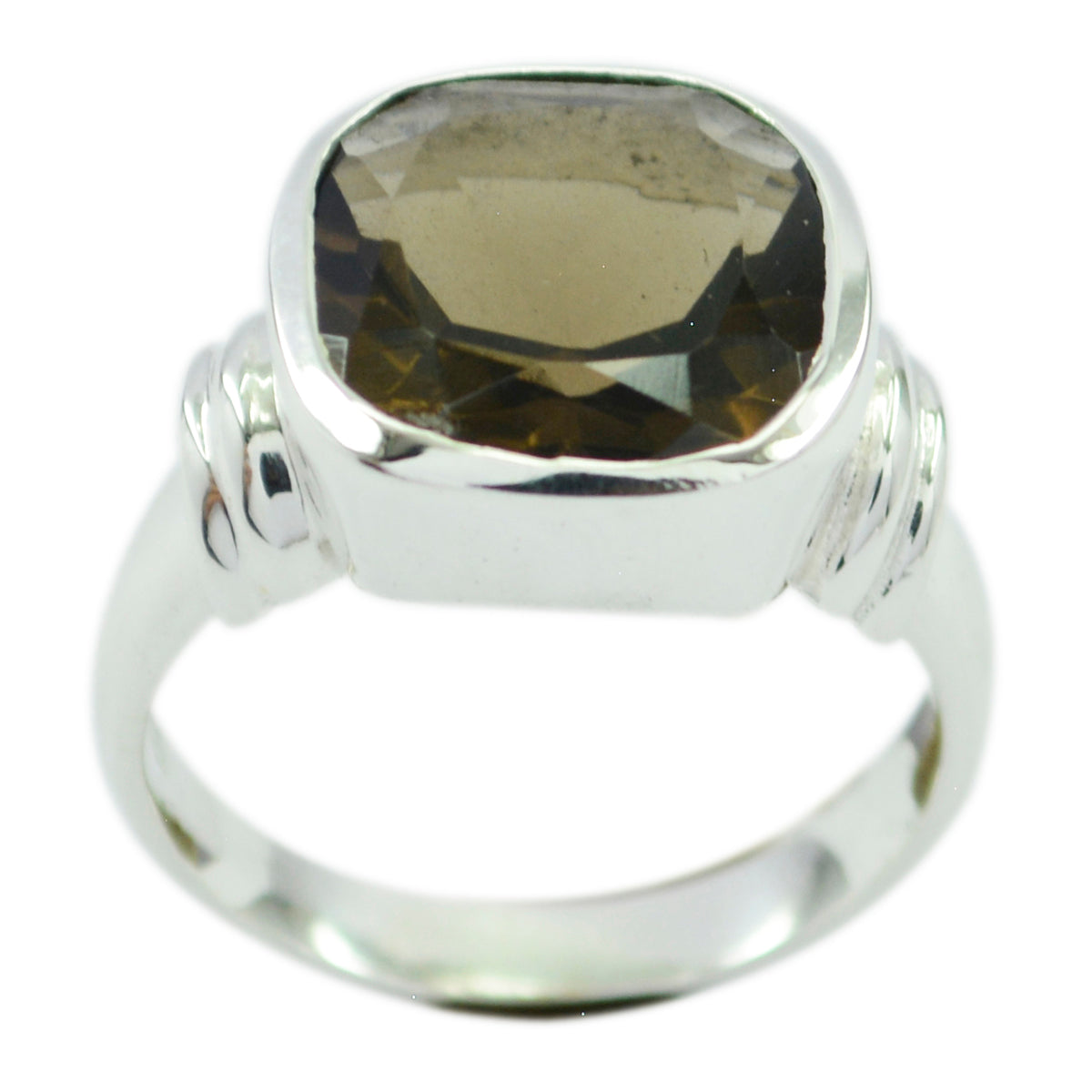 Liyana Brown Solitaire Ring in Sterling Silver